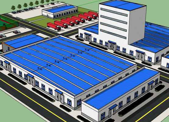 O ODM do OEM pré-fabricou a construção à prova de fogo de construção de aço da construção de aço de 2 andares