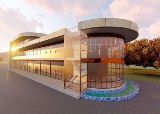 Construção de aço feita sob encomenda de Decoiling do supermercado pré-fabricado de aço do shopping