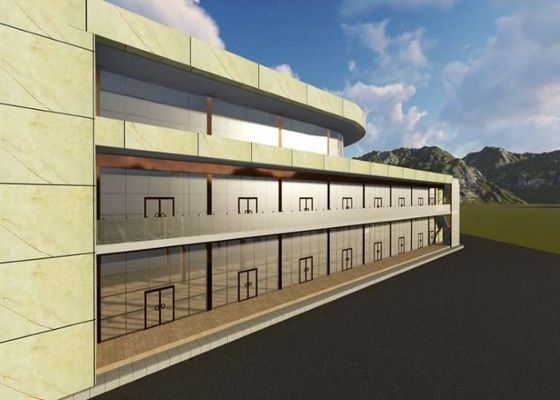 Construção de aço feita sob encomenda de Decoiling do supermercado pré-fabricado de aço do shopping