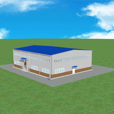 fábrica de tratamento pré-fabricada da oficina da construção de aço da indústria de 25m*20m