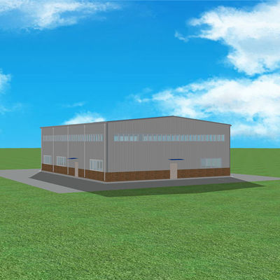 fábrica de tratamento pré-fabricada da oficina da construção de aço da indústria de 25m*20m