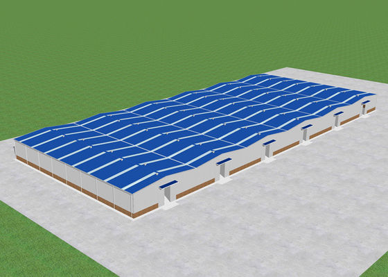 A oficina da construção de aço da indústria 6000㎡ fabricou a construção da fábrica do quadro