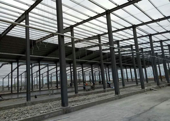 A oficina da construção de aço da indústria 6000㎡ fabricou a construção da fábrica do quadro