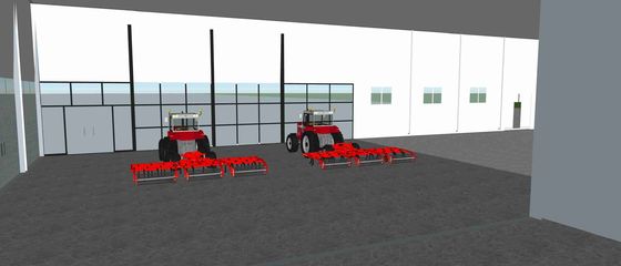 A fabricação agrícola clara do armazém da construção de aço personalizou