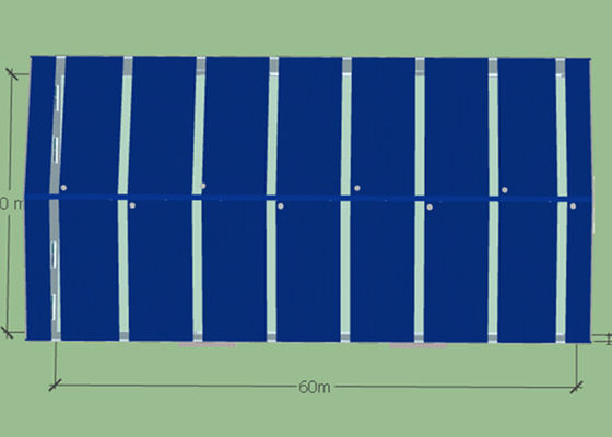 60m*30m pré-fabricou a construção de quadro industrial da oficina da construção de aço