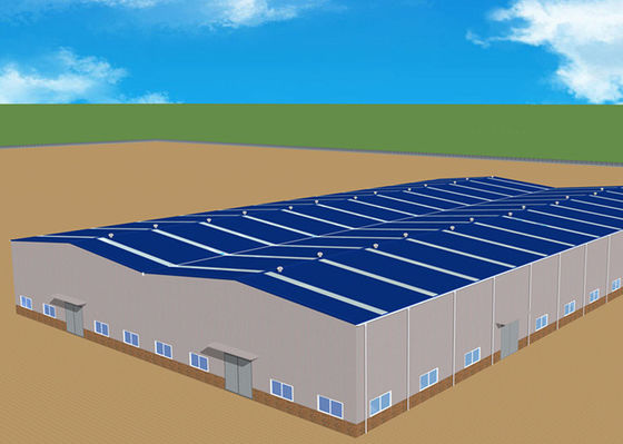 Construção de aço industrial pré-fabricada da oficina Q235B da construção de aço