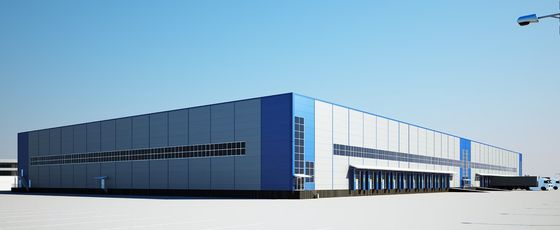 Indústria da oficina da construção de aço que constrói o tipo Purlin de H do C da coluna