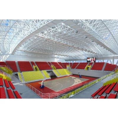 Gym de aço da construção da casa pré-fabricada de pouco peso do estádio do quadro do espaço do grande período