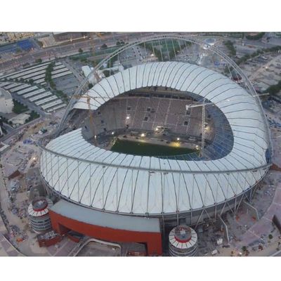 Gym de aço da construção da casa pré-fabricada de pouco peso do estádio do quadro do espaço do grande período