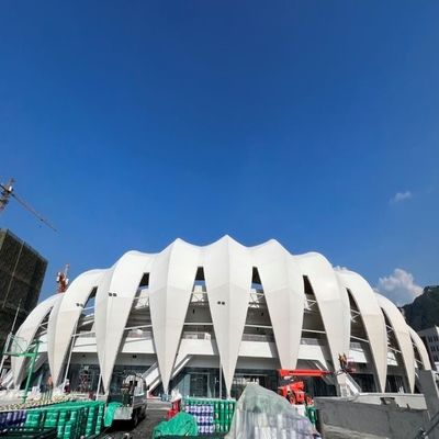 Gym da construção do metal da casa pré-fabricada da oxidação do estádio reciclável da construção de aço anti