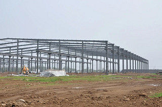 Dimensão personalizada oficina da construção da construção de aço da seção de H