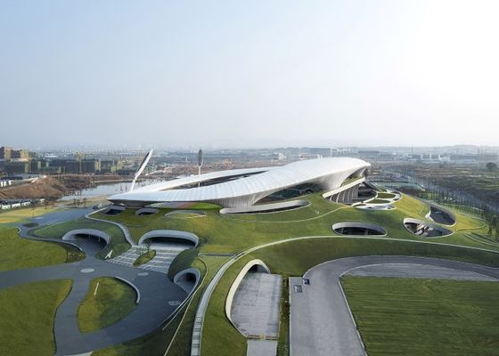 Ginásio de aço galvanizado da construção da casa pré-fabricada de pouco peso do estádio da construção de aço