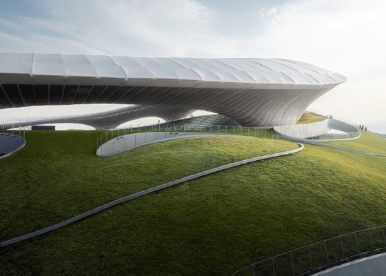 Ginásio personalizado das construções do metal da casa pré-fabricada do estádio Q355 da construção de aço