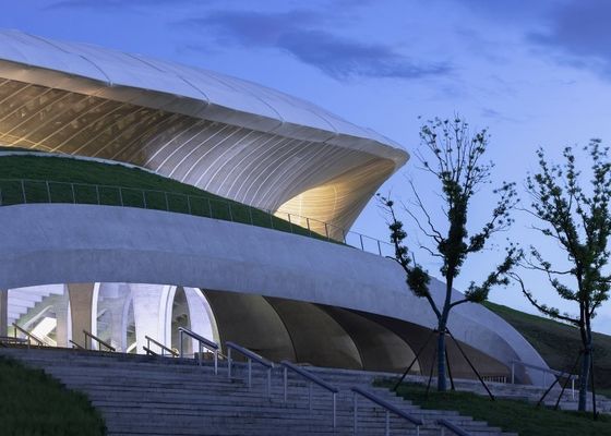 Construção estrutural de aço Decoiling do estádio Q235 da construção de aço da casa pré-fabricada