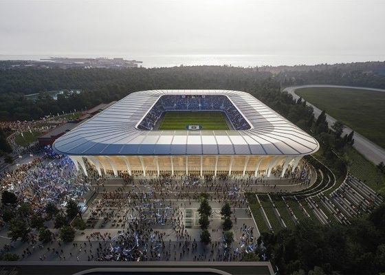 As construções claras do Gym do metal da casa pré-fabricada projetaram pre o estádio de aço