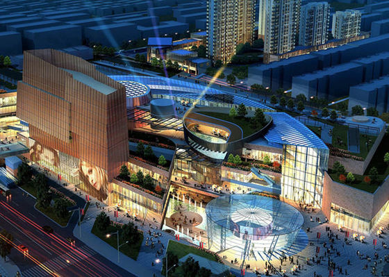 Shopping comercial à prova de fogo ISO9001 da construção de armação de aço da construção de aço