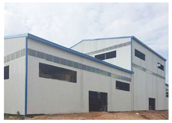 54m*20m pré-fabricou a casa de armação de aço de aço GB da casa pré-fabricada da construção da oficina