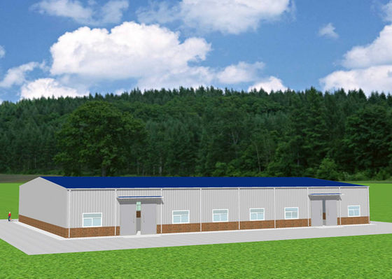 A oficina impermeável da construção de aço fabricou o armazém portal de aço GB do quadro
