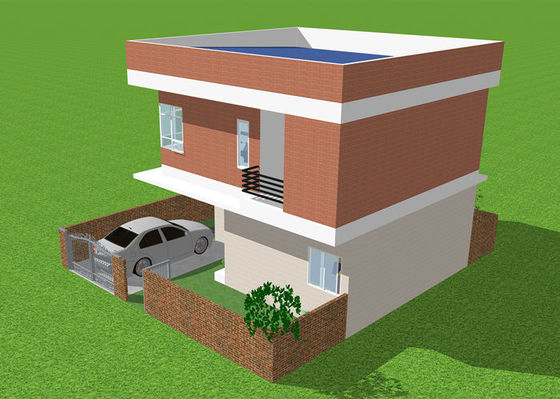 Casa de aço clara pré-fabricada Windproof de pouco peso da casa de campo da construção de aço do ODM