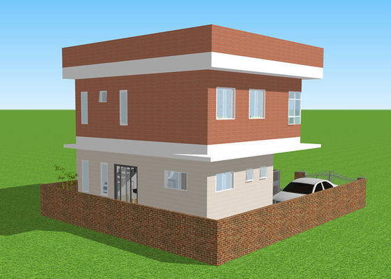 Casa de aço clara pré-fabricada Windproof de pouco peso da casa de campo da construção de aço do ODM