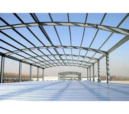 Das construções pré-fabricadas do armazém do metal da grade grande período ISO9001