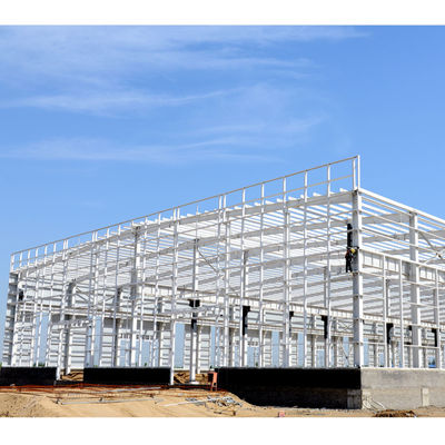 Das construções pré-fabricadas do armazém do metal da grade grande período ISO9001