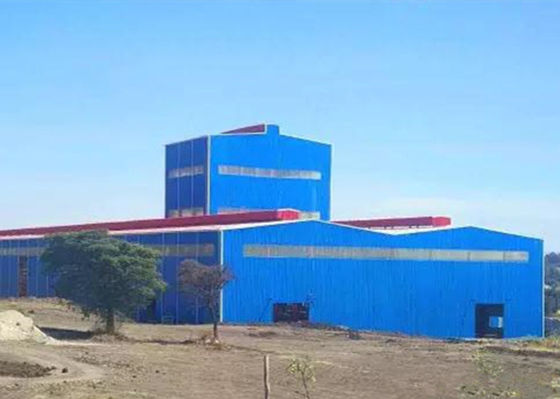 Estrutura de aço fabricada para oficina Edifício industrial à prova de fogo