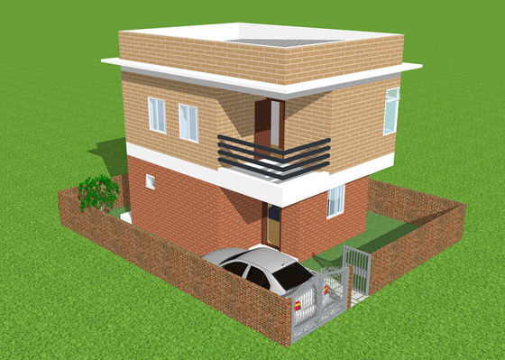 A casa de pouco peso pré-fabricada da construção de aço galvanizou a casa de campo de aço clara
