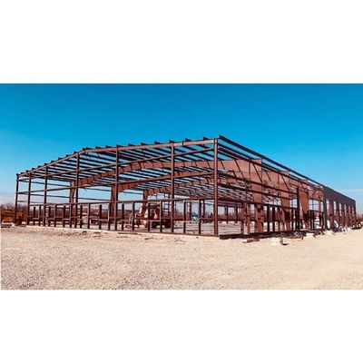O período largo H irradia a casa pré-fabricada do armazém da construção de aço torna com painel de sanduíche