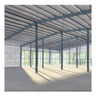 O aço do quadro do espaço Q235 construção o armazém à prova de fogo da estrutura do metal da casa pré-fabricada