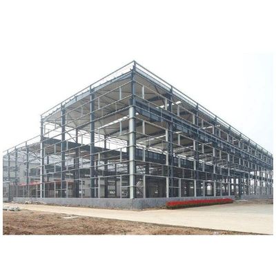 Armazém de estrutura de aço de vários andares para construção industrial personalizada