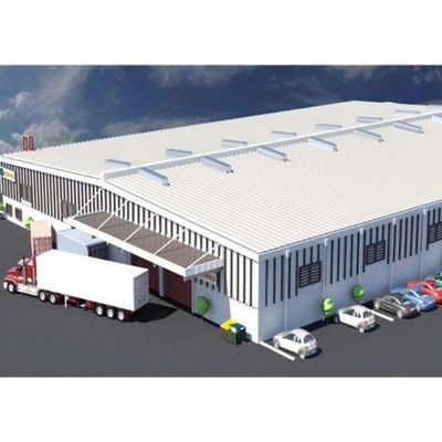 Armazém portal da construção de aço do quadro da construção clara da armação de aço do calibre