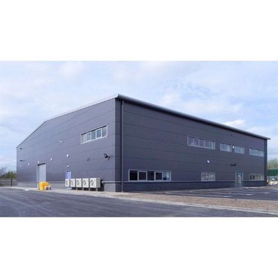 Armazém portal da construção de aço do quadro da construção clara da armação de aço do calibre