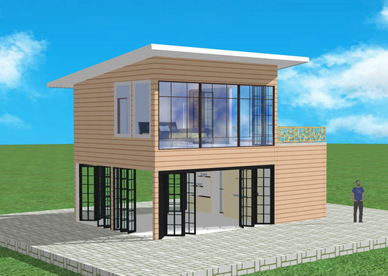 Casa de campo de pouco peso Windproof da armação de aço do alojamento da construção de aço de Q355B Q235B