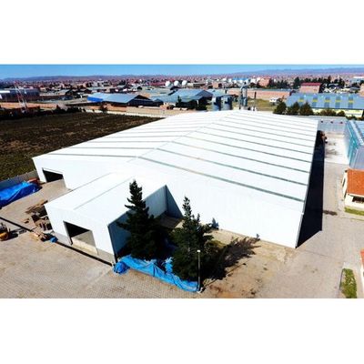Estrutura de aço pré-fabricada Oficina Estrutura industrial Edifício à prova de fogo