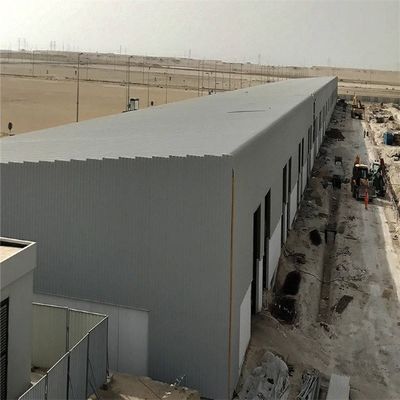 O quadro à prova de fogo da oficina da construção de aço do grande período pré-fabricou ISO9001