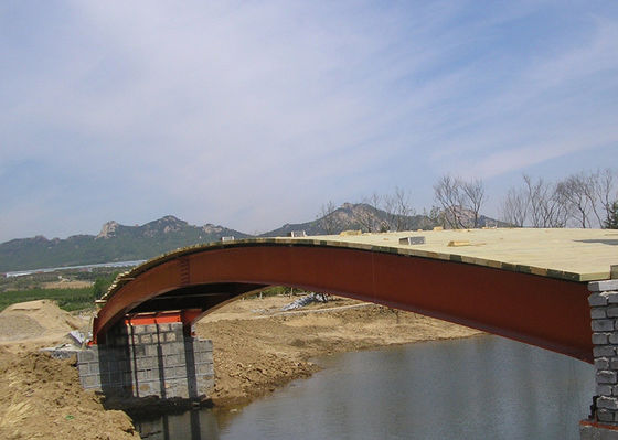 A construção de ponte da construção de aço de Q355B galvanizou pré-fabricado