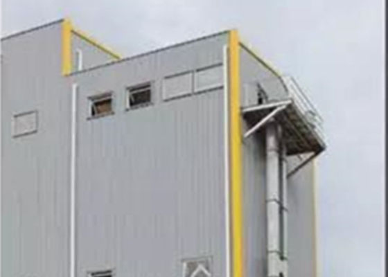 Casa pré-fabricada galvanizada GB industrial da armação de aço da oficina da construção de aço