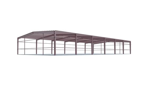 O aço pré-fabricado armazém derrama construções de aço comerciais do metal de Q355B