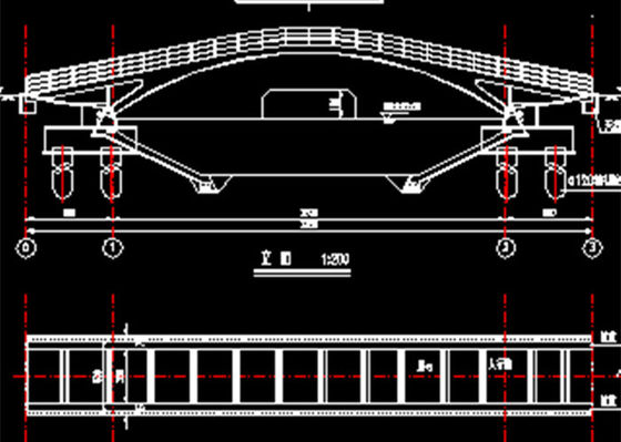 Construção de ponte pedestre de aço pré-fabricada do fardo da estrutura