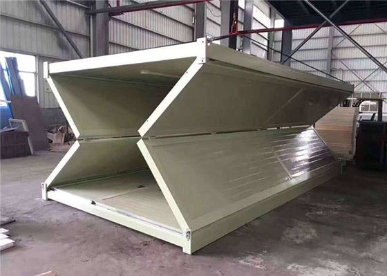 Construção dobrável pré-fabricada impermeável da casa do recipiente inoxidável