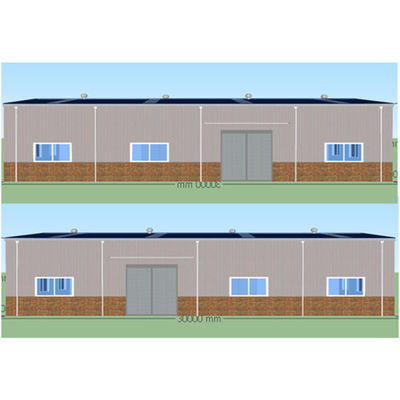 construção de quadro da indústria do armazém da construção de aço da casa pré-fabricada de 30m*20m