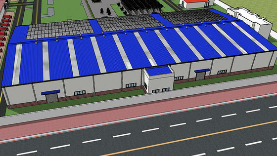 Armazém pré-fabricado da construção industrial de construção de aço para a produção da fábrica