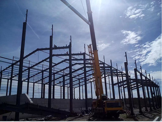 Armazém pré-fabricado da construção industrial de construção de aço para a produção da fábrica