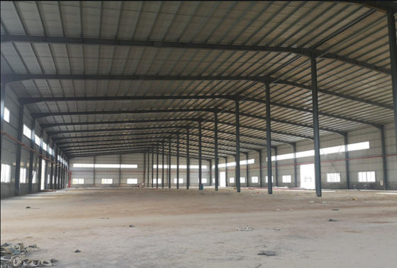 Portal pré-fabricado Q235B da construção de armazenamento da armação de aço do armazém