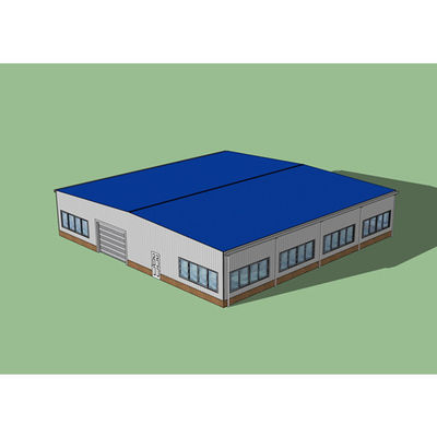 Construções de armação de aço portais Q235 da prova do terramoto da oficina da construção de aço