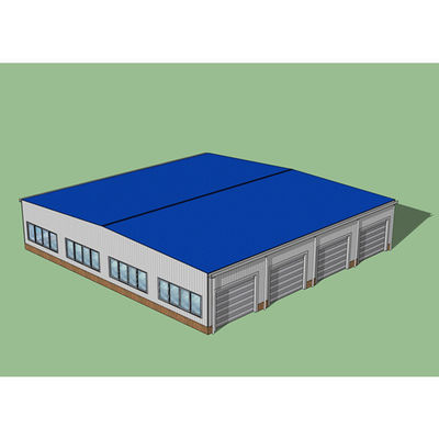 Construções de armação de aço portais Q235 da prova do terramoto da oficina da construção de aço