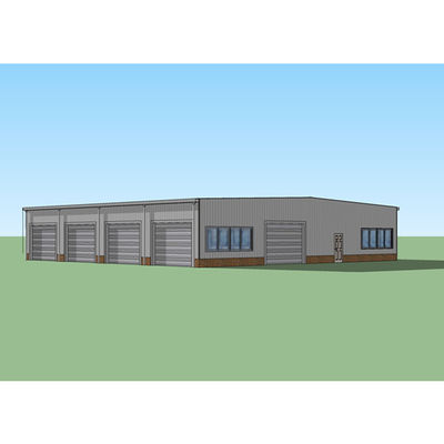 Construções de armação de aço portais Q235 da prova do terramoto da oficina da construção de aço