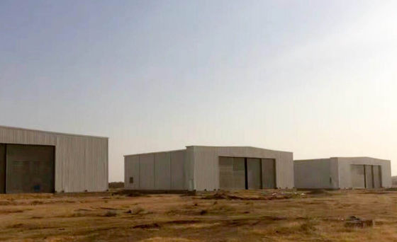Fabricação pré-fabricada Hangar de aeronaves feito de materiais estruturais de aço