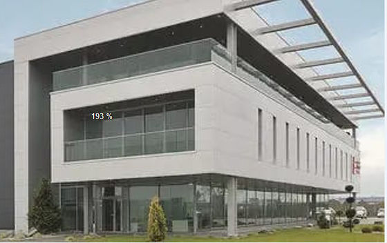 Prédios de escritórios comerciais pré-fabricados resistentes do metal Windproof